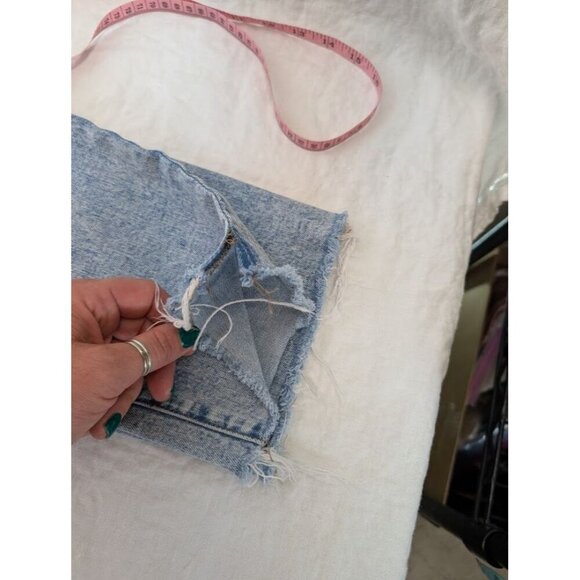 Express straight ankle high rise women's sz 4 regular stonewashed distressed K1 - Picture 6 of 14